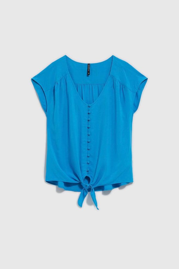 Moodo LADIES SHIRT L-KO-4049 FRESH BLUE