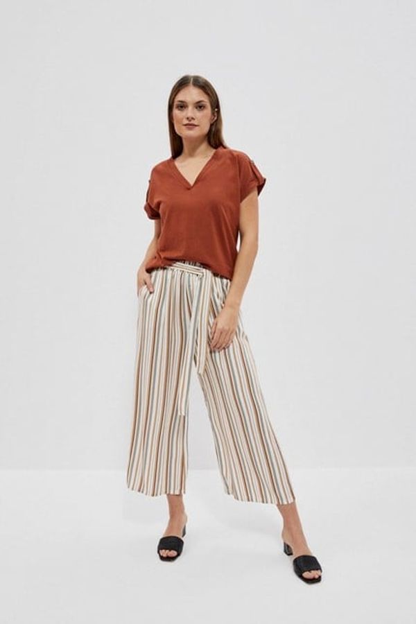 Moodo LADIES TROUSERS L-SP-4016 OFF WHITE