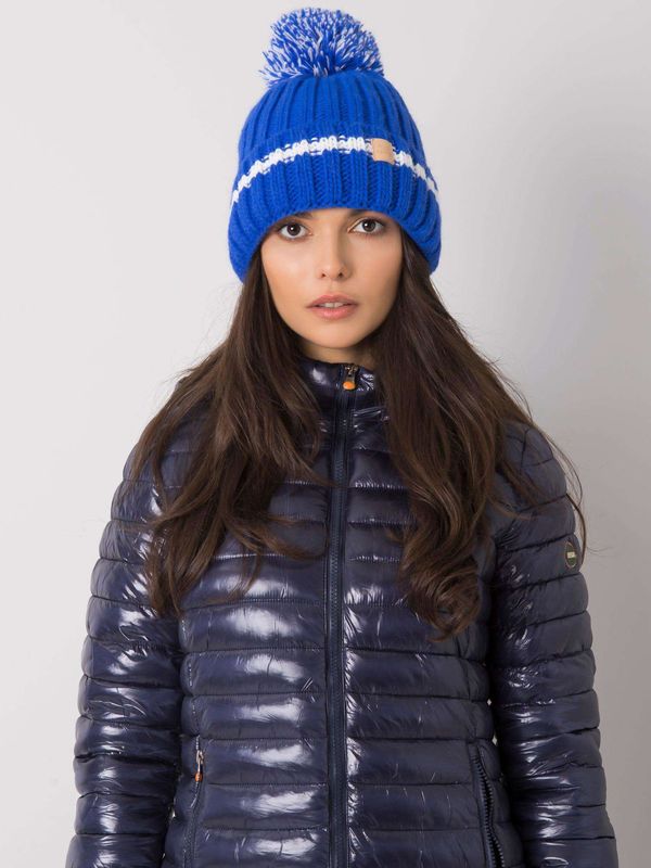 Fashionhunters Lady's blue padded cap