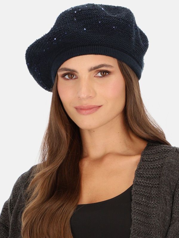 L`AF L`AF Woman's Beret Piwonia Navy Blue