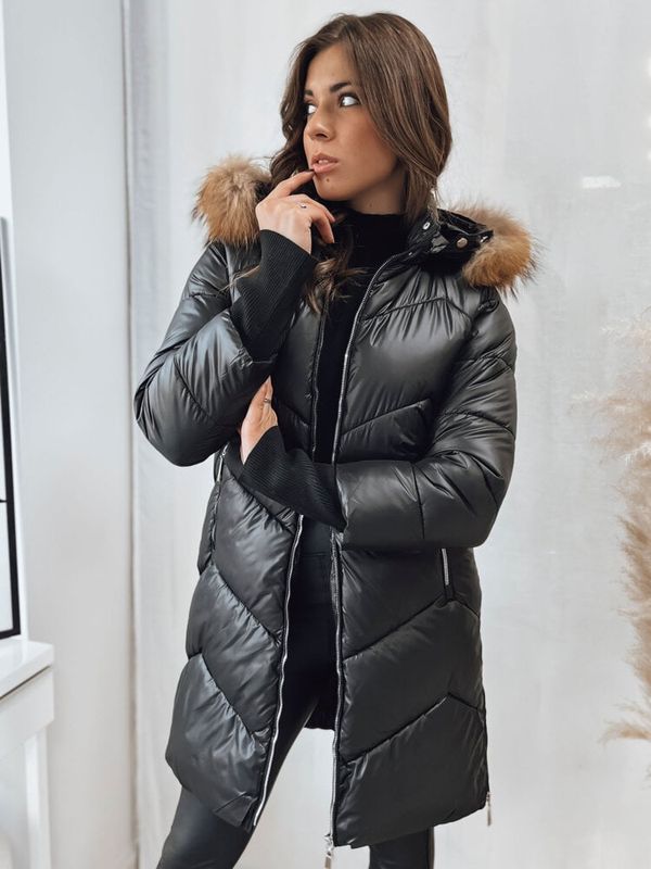 DStreet LAGOON women's quilted winter jacket black Dstreet