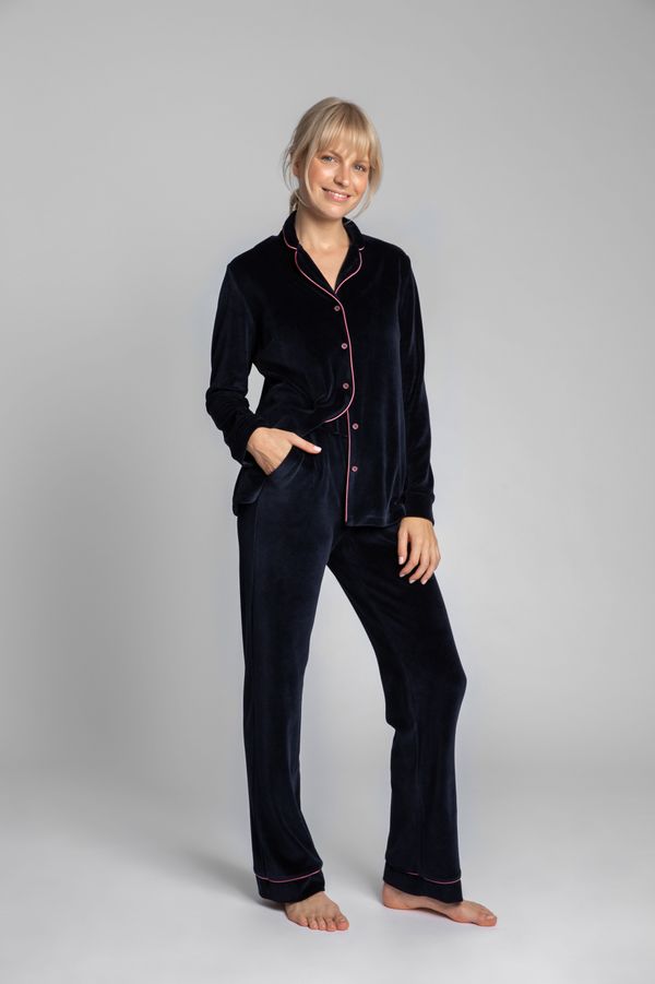 LaLupa LaLupa Woman's Trousers LA008 Navy Blue