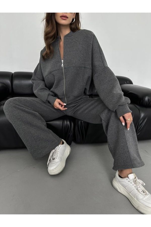 Laluvia Laluvia Anthracite Charlie Tracksuit Set