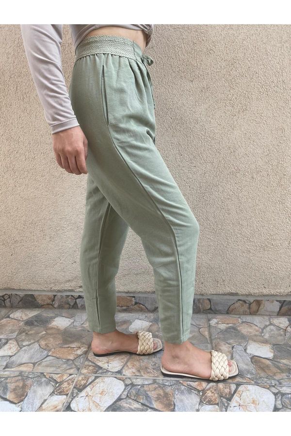 Laluvia Laluvia Elastic Pleated Trousers