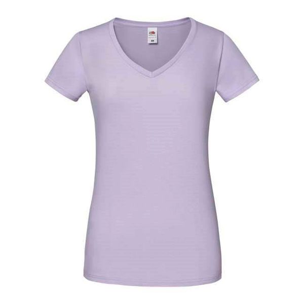 Fruit of the Loom Lavender Women's T-shirt Iconic Vneck Fruit of the Loom