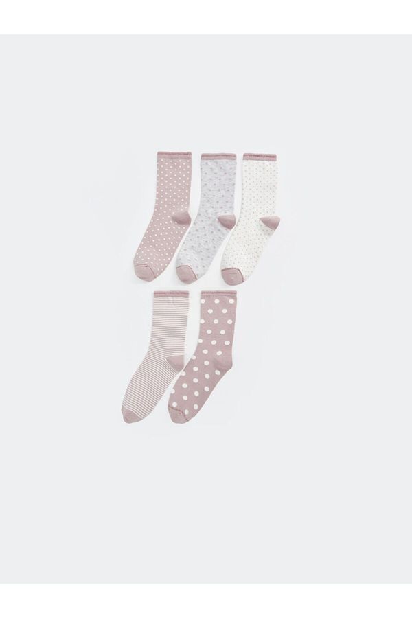 LC Waikiki LC Waikiki 5-Pack Lcw Patterned Women's Socks