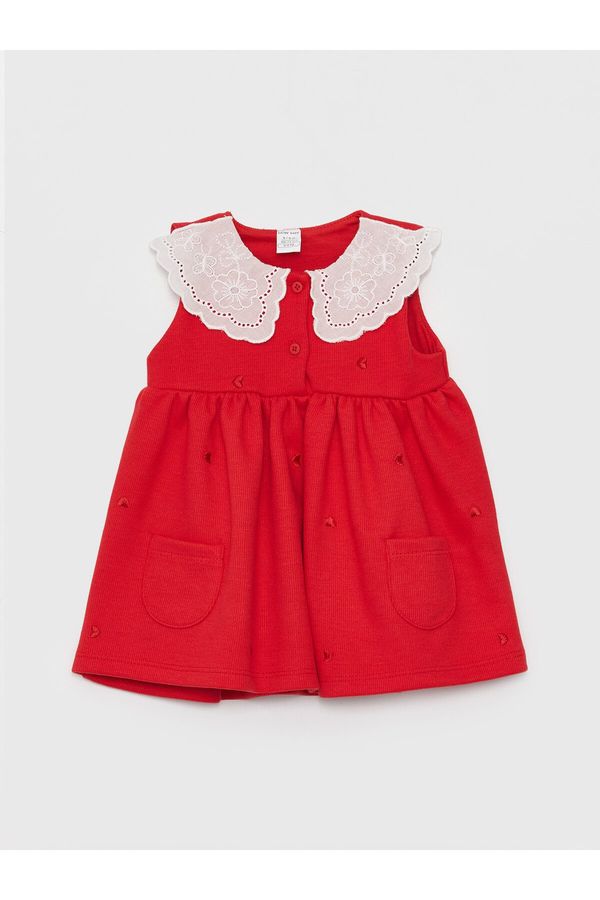 LC Waikiki LC Waikiki Baby Girl Embroidered Collar Dress