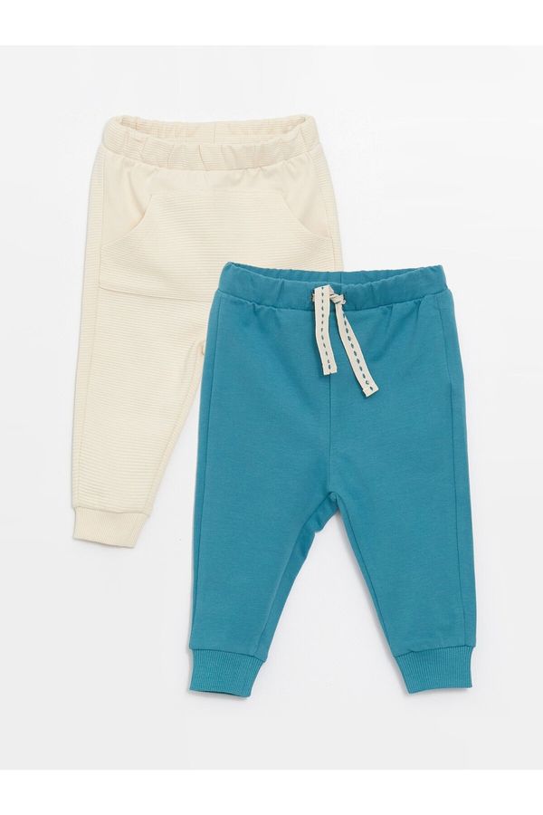 LC Waikiki LC Waikiki Basic Baby Boy Pants with Elastic Waist 2-Pack