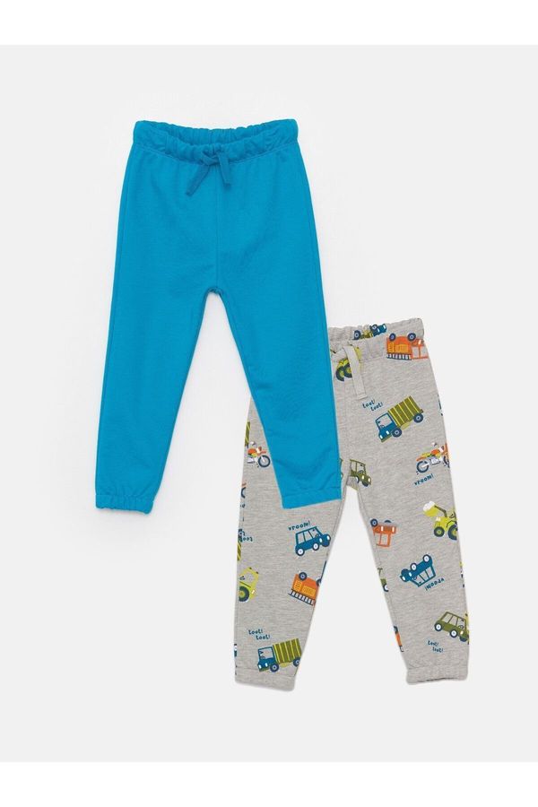 LC Waikiki LC Waikiki Basic Baby Boy Tracksuit Bottom with Elastic Waist, Pack of 2