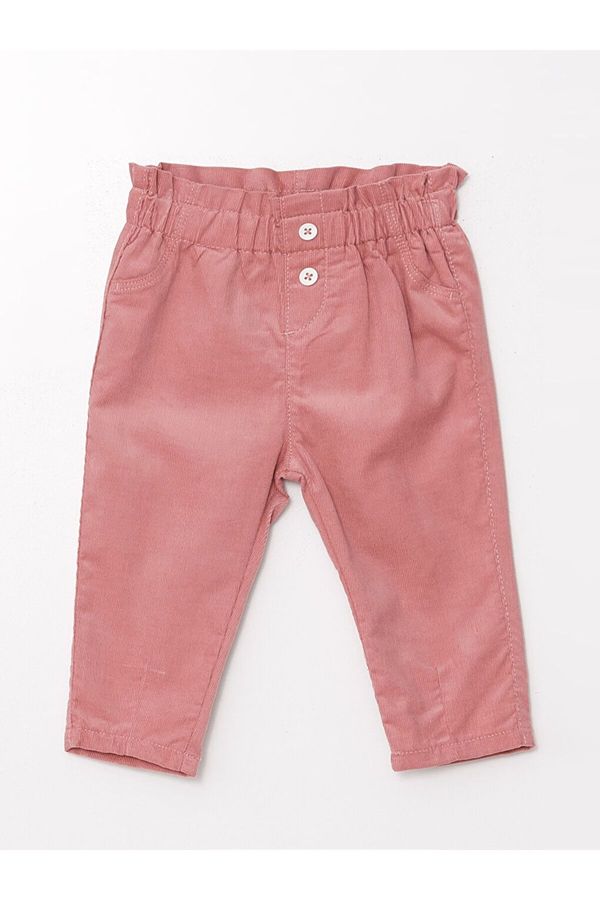 LC Waikiki LC Waikiki Basic Baby Girl Trousers with Elastic Waist