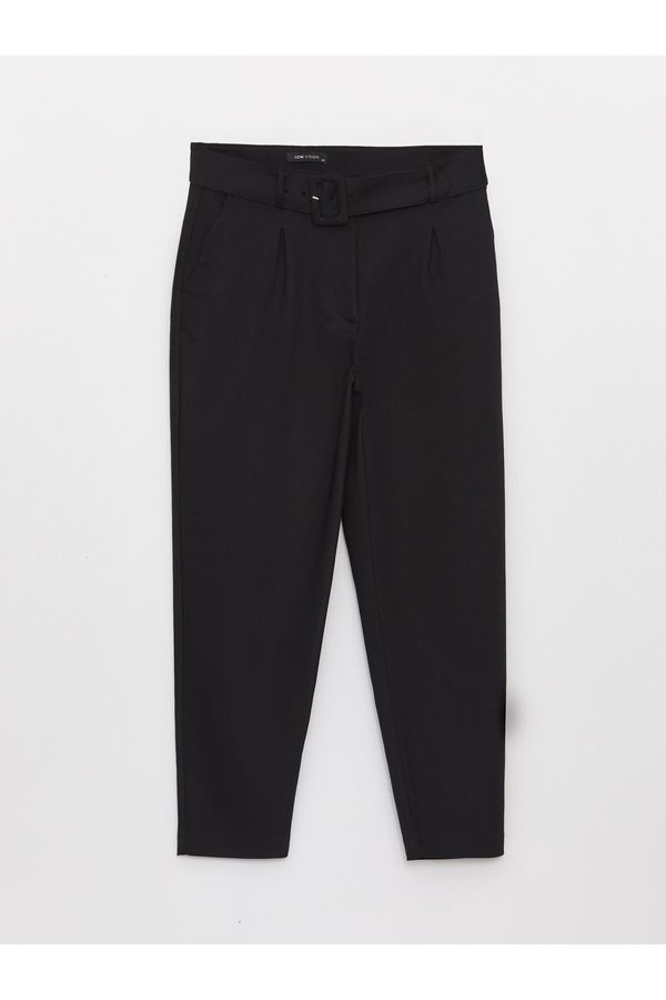 LC Waikiki LC Waikiki Belted Waist Carrot Cut Women's Trousers