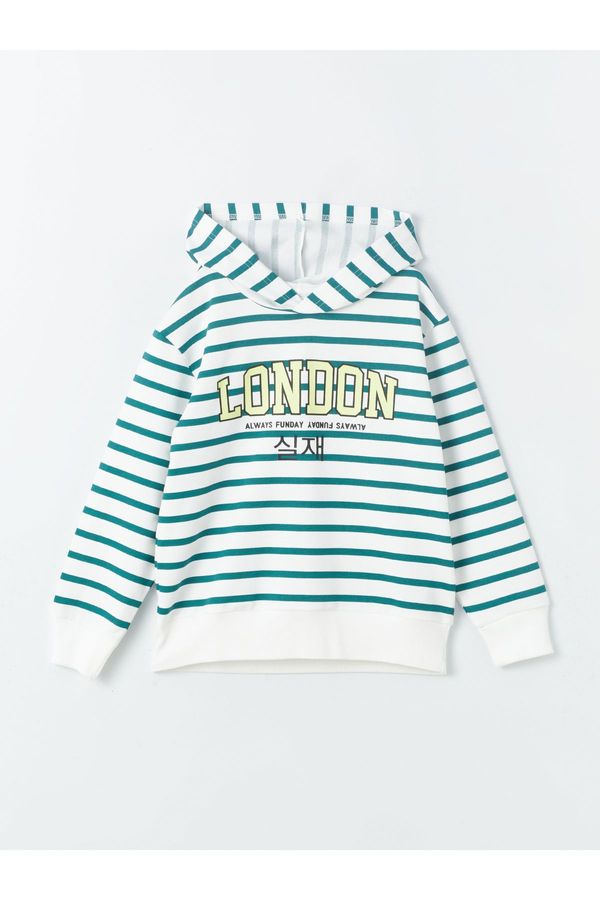 LC Waikiki LC Waikiki Boys' Comfortable Fit Striped Hoodie