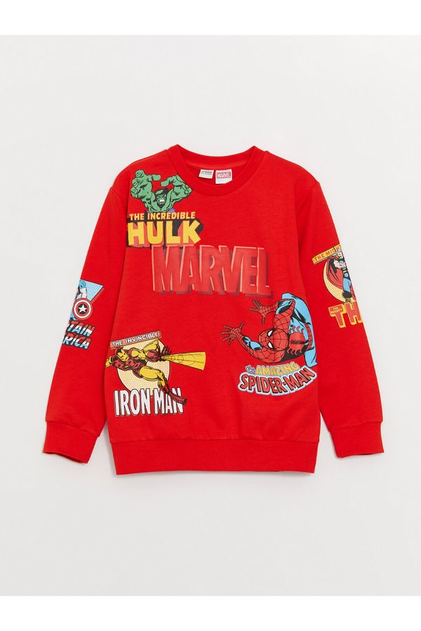 LC Waikiki LC Waikiki Boys' Crew Neck Marvel Printed Long Sleeve Sweatshirt