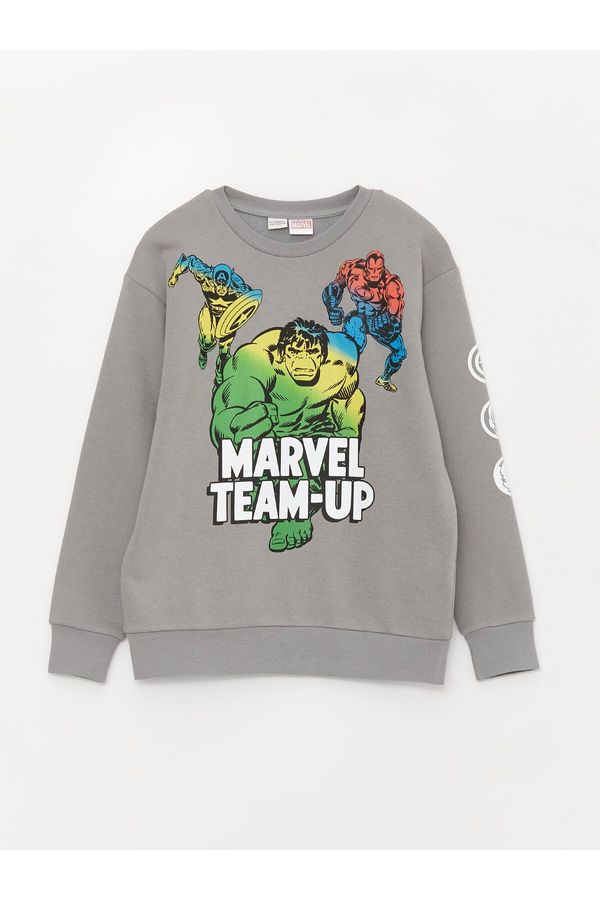 LC Waikiki LC Waikiki Boys' Crew Neck Marvel Printed Long Sleeve Sweatshirt