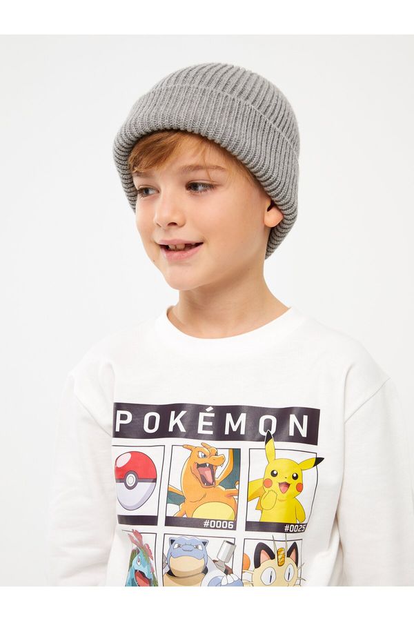 LC Waikiki LC Waikiki Boys' Crew Neck Pokemon Printed Long Sleeve Sweatshirt