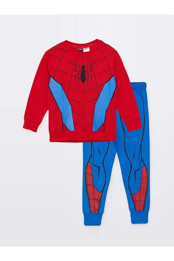 LC Waikiki LC Waikiki Boys' Crew Neck Spiderman Printed Long Sleeve Sweatshirt & Sweatpants