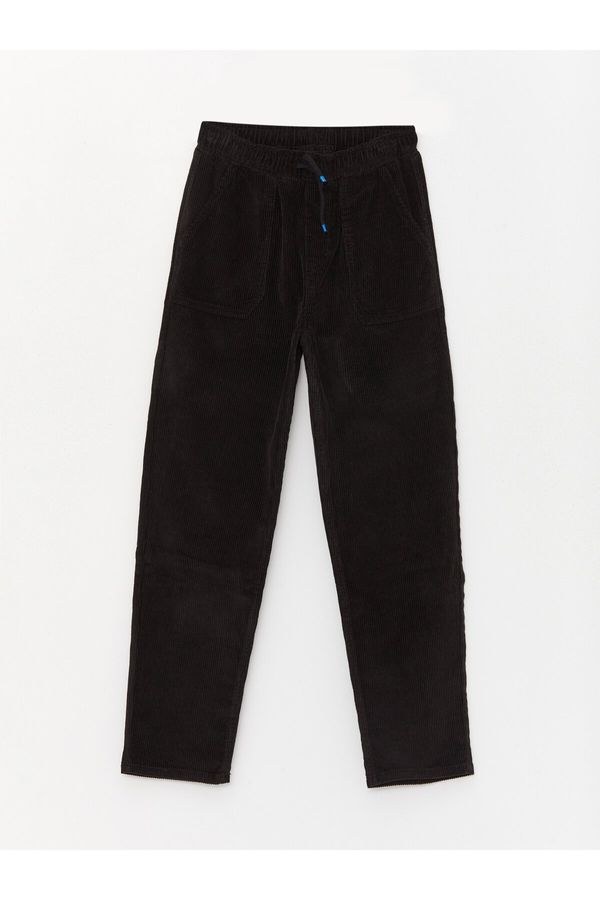 LC Waikiki LC Waikiki Comfortable Fit Boy's Corduroy Trousers with Elastic Waist