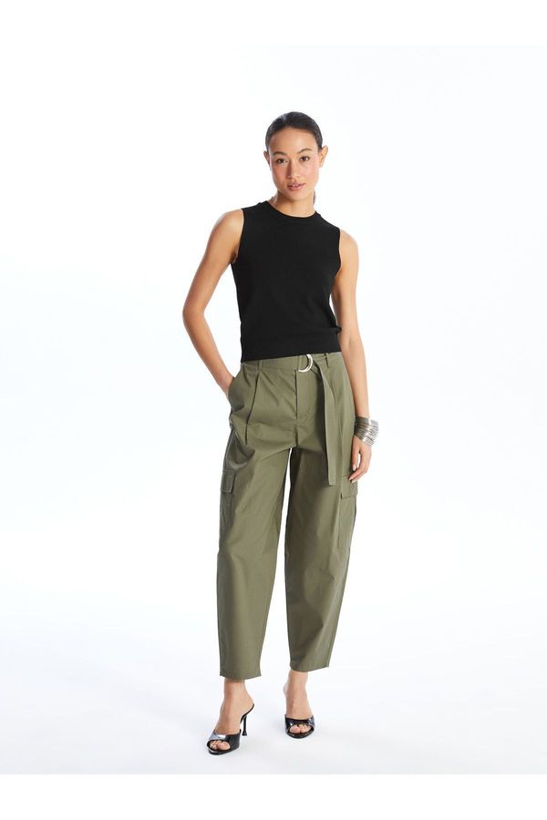 LC Waikiki LC Waikiki Comfortable Fit Women's Cargo Pants with Waist Belt