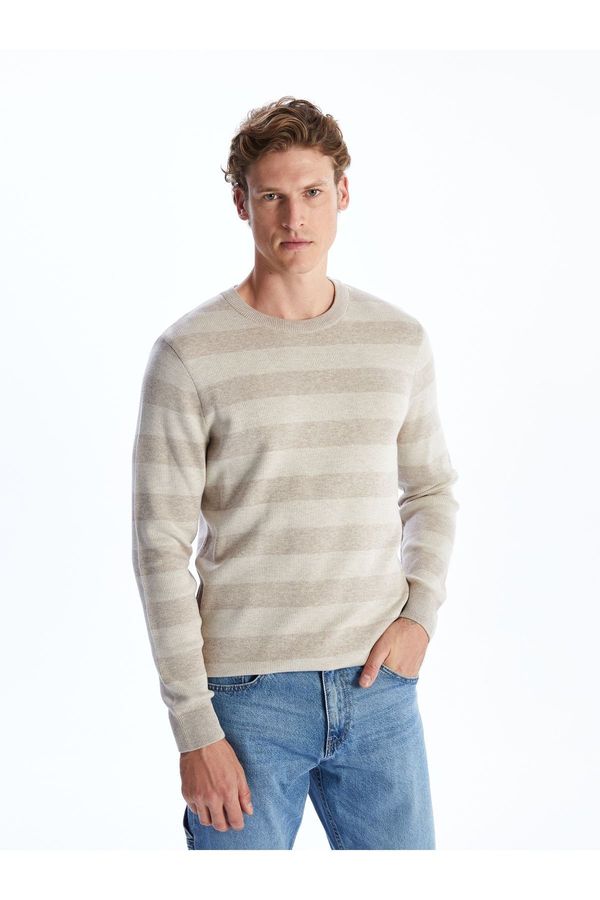 LC Waikiki LC Waikiki Crew Neck Long Sleeve Color Block Men's Knitwear Sweater