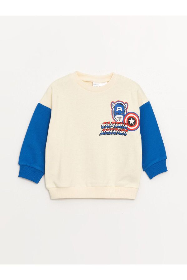 LC Waikiki LC Waikiki Crew Neck Long Sleeve Marvel Printed Baby Boy Sweatshirt