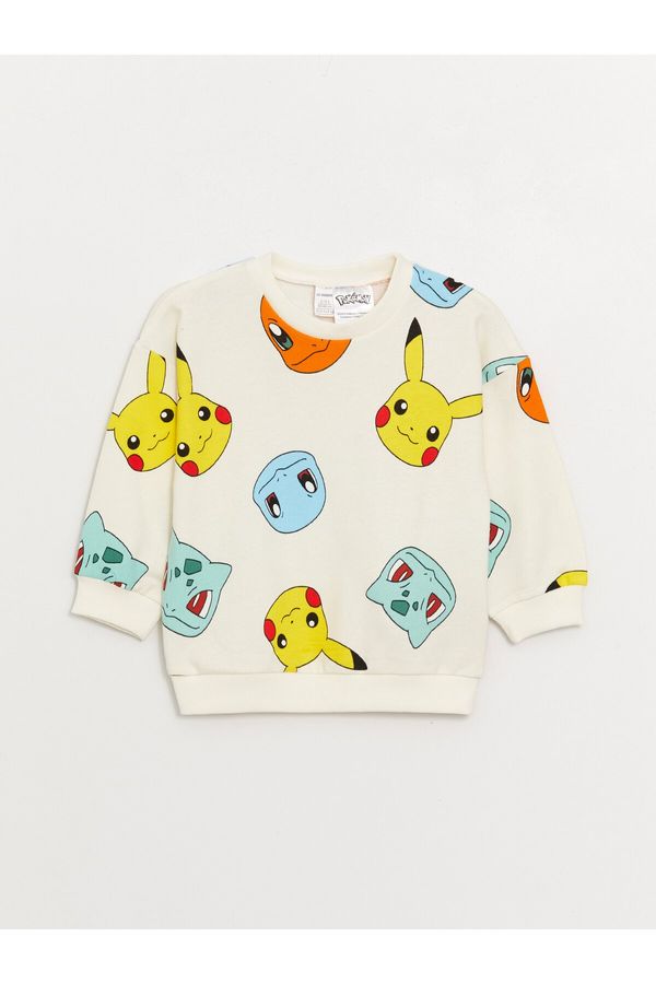 LC Waikiki LC Waikiki Crew Neck Long Sleeve Pokemon Printed Baby Boy Sweatshirt