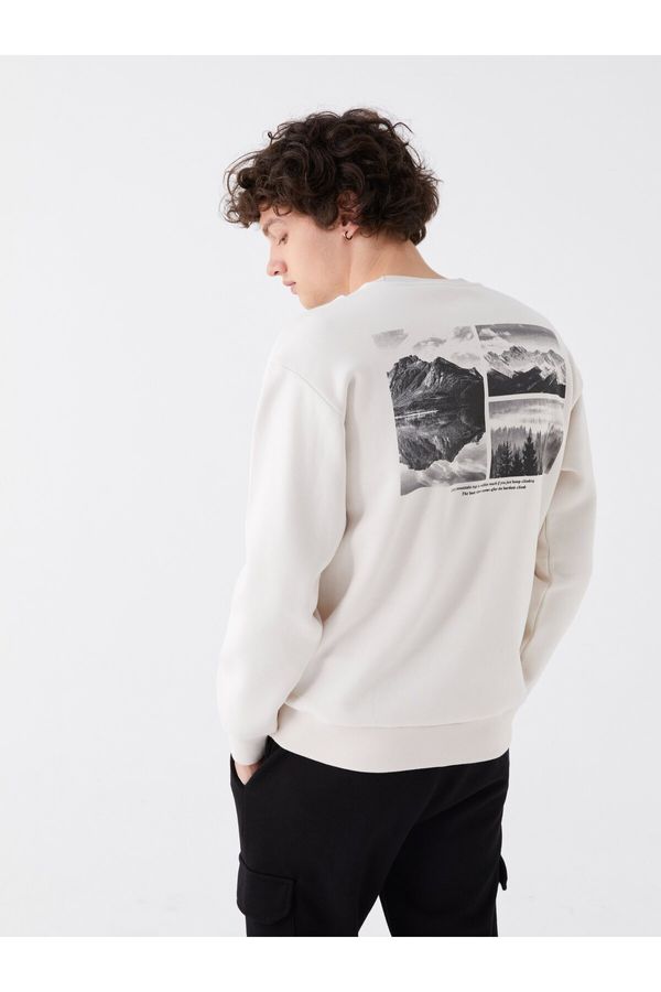 LC Waikiki LC Waikiki Crew Neck Long Sleeve Printed Men's Sweatshirt