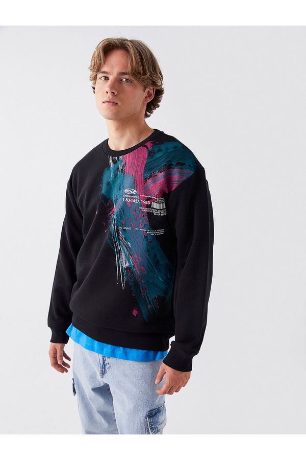 LC Waikiki LC Waikiki Crew Neck Long Sleeve Printed Men's Sweatshirt