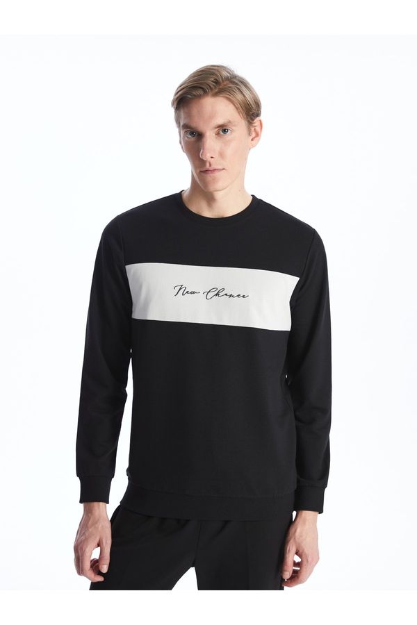 LC Waikiki LC Waikiki Crew Neck Long Sleeve Printed Men's Sweatshirt