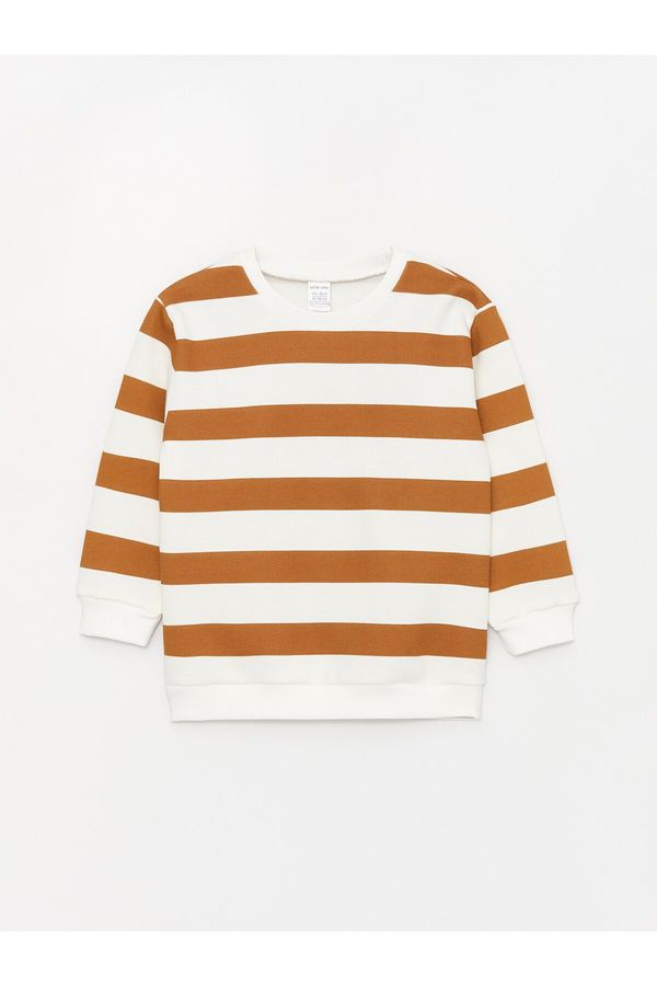 LC Waikiki LC Waikiki Crew Neck Long Sleeve Striped Baby Boy Sweatshirt