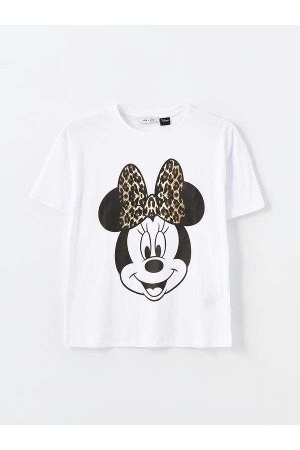 LC Waikiki LC Waikiki Crew Neck Mickey Mouse Printed Women's T-Shirt