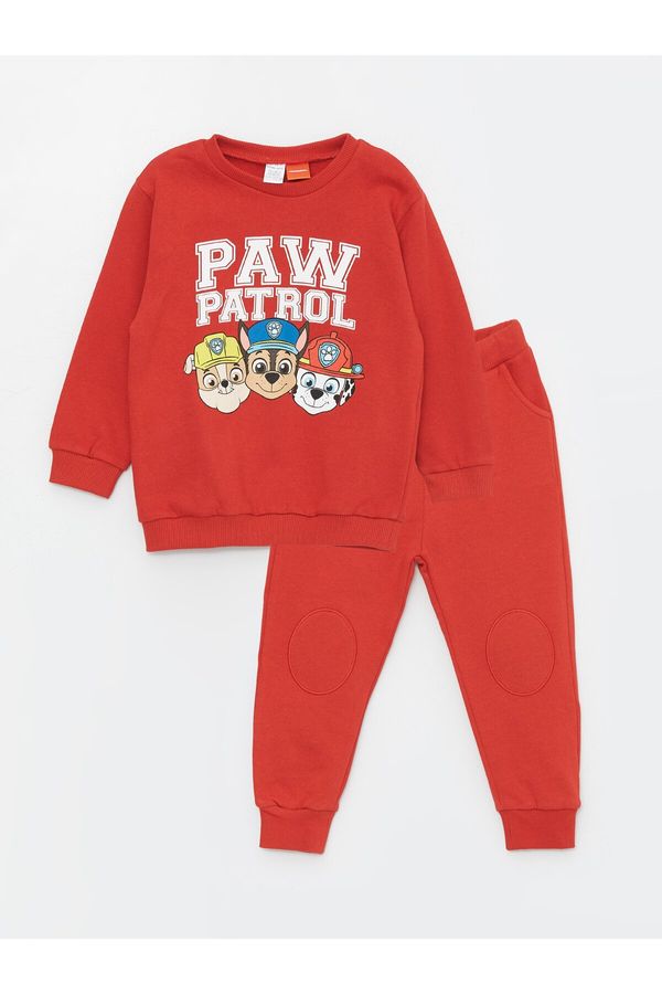 LC Waikiki LC Waikiki Crew Neck Paw Patrol Printed Baby Boy Sweatshirt and Tracksuit Bottom 2-Pack