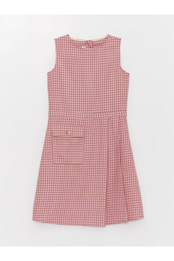 LC Waikiki LC Waikiki Crew Neck Plaid Girl's Dress