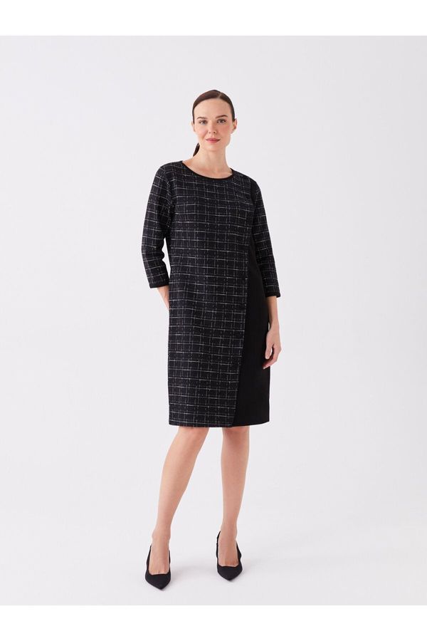 LC Waikiki LC Waikiki Crew Neck Plaid Women's Dress