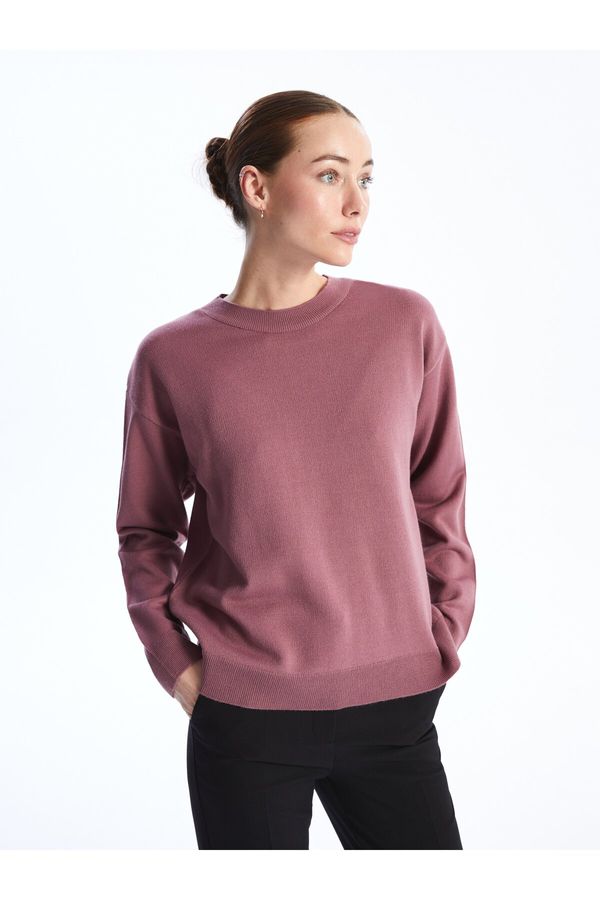 LC Waikiki LC Waikiki Crew Neck Plain Long Sleeve Oversize Women's Knitwear Sweater