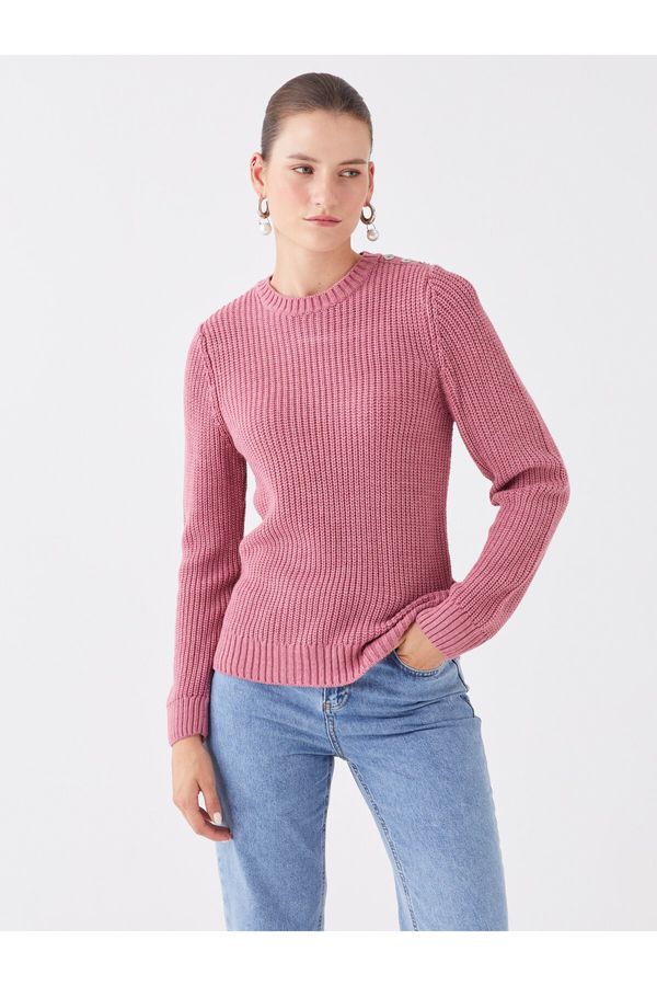 LC Waikiki LC Waikiki Crew Neck Plain Long Sleeve Women's Knitwear Sweater