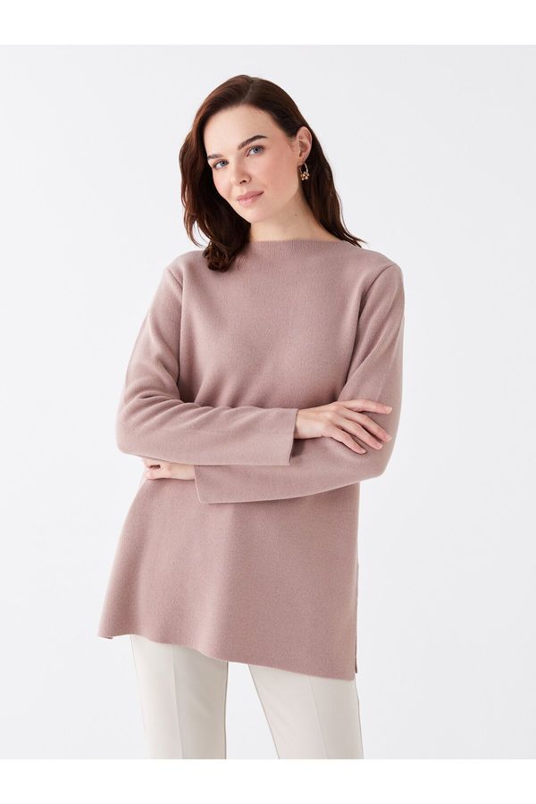 LC Waikiki LC Waikiki Crew Neck Plain Long Sleeve Women's Knitwear Tunic