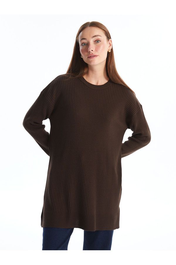 LC Waikiki LC Waikiki Crew Neck Plain Long Sleeve Women's Knitwear Tunic