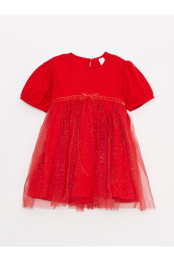 LC Waikiki LC Waikiki Crew Neck Short Sleeved Tulle Skirt For Baby Girl Dress