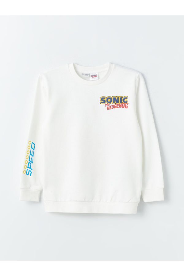 LC Waikiki LC Waikiki Crew Neck Sonic Printed Long Sleeve Boy's Sweatshirt