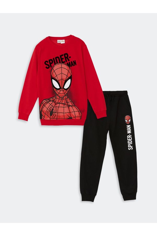 LC Waikiki LC Waikiki Crew Neck Spiderman Printed Boy's Tracksuit