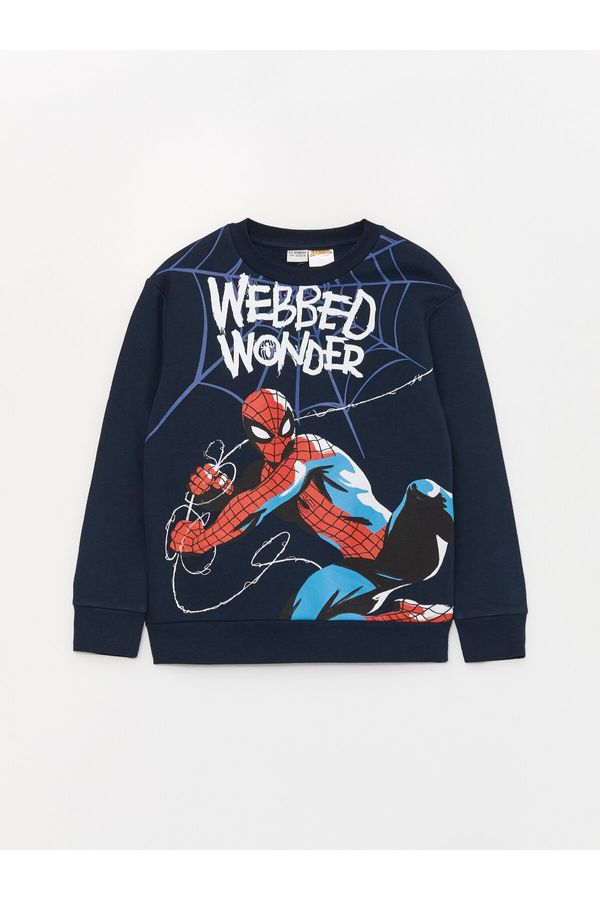 LC Waikiki LC Waikiki Crew Neck Spiderman Printed Long Sleeve Boy's Sweatshirt