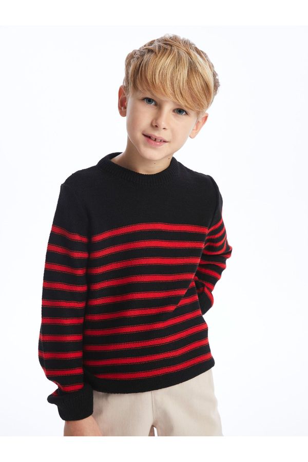 LC Waikiki LC Waikiki Crew Neck Striped Long Sleeve Boy's Knitwear Sweater