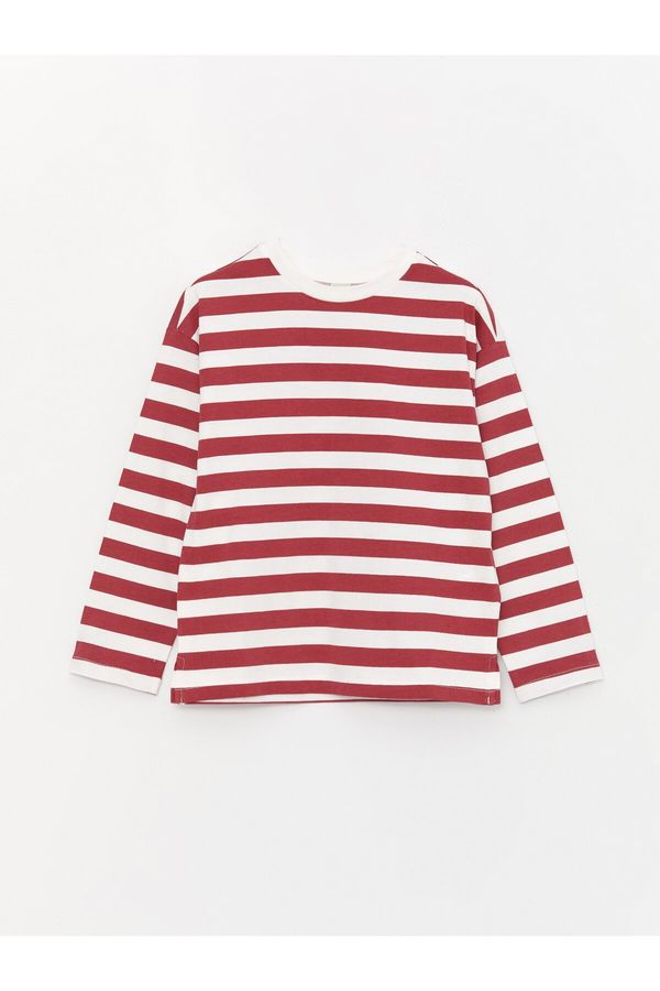 LC Waikiki LC Waikiki Crew Neck Striped Long Sleeve Girl's T-Shirt