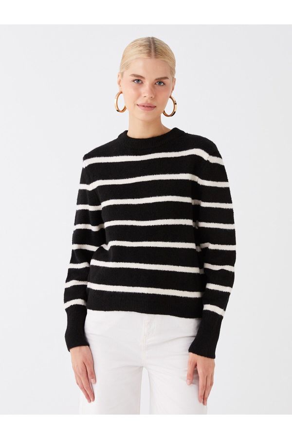 LC Waikiki LC Waikiki Crew Neck Striped Long Sleeve Women's Knitwear Sweater