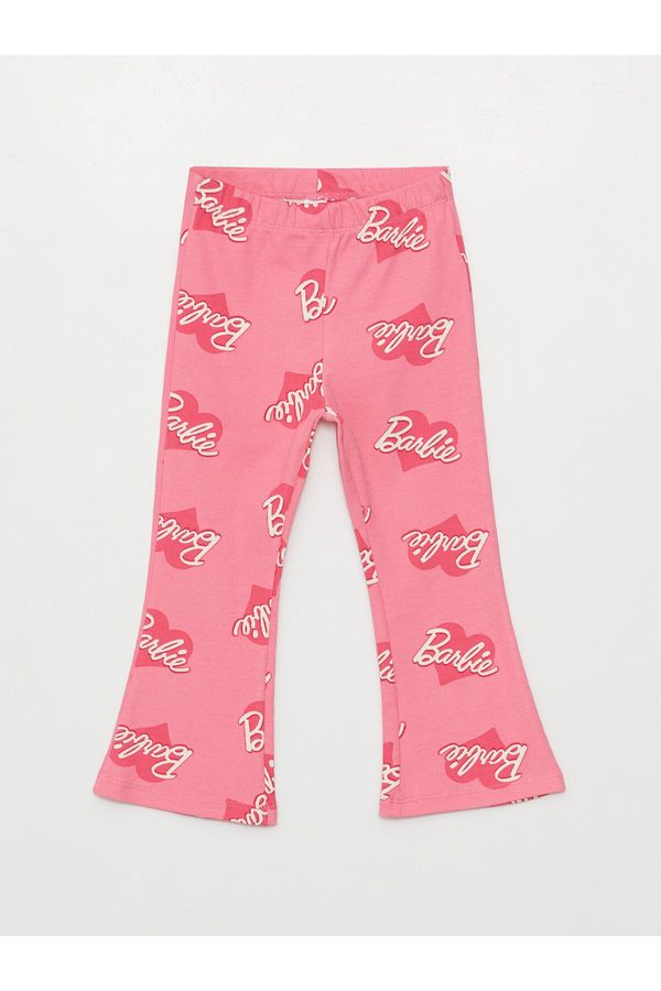 LC Waikiki LC Waikiki Elastic Waist Barbie Printed Baby Girl Tights