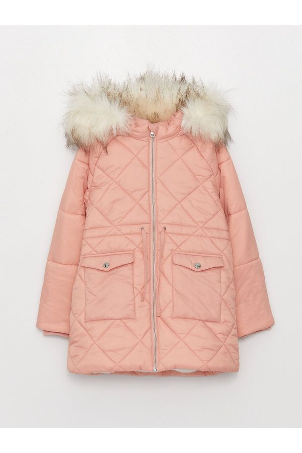 LC Waikiki LC Waikiki Girls Quilted Hooded Coat