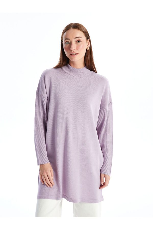 LC Waikiki LC Waikiki Half Turtleneck Plain Long Sleeve Women's Knitwear Tunic