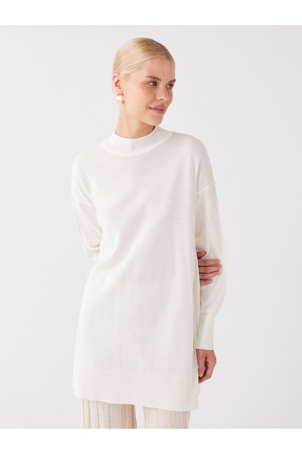 LC Waikiki LC Waikiki Half Turtleneck Plain Long Sleeve Women's Knitwear Tunic