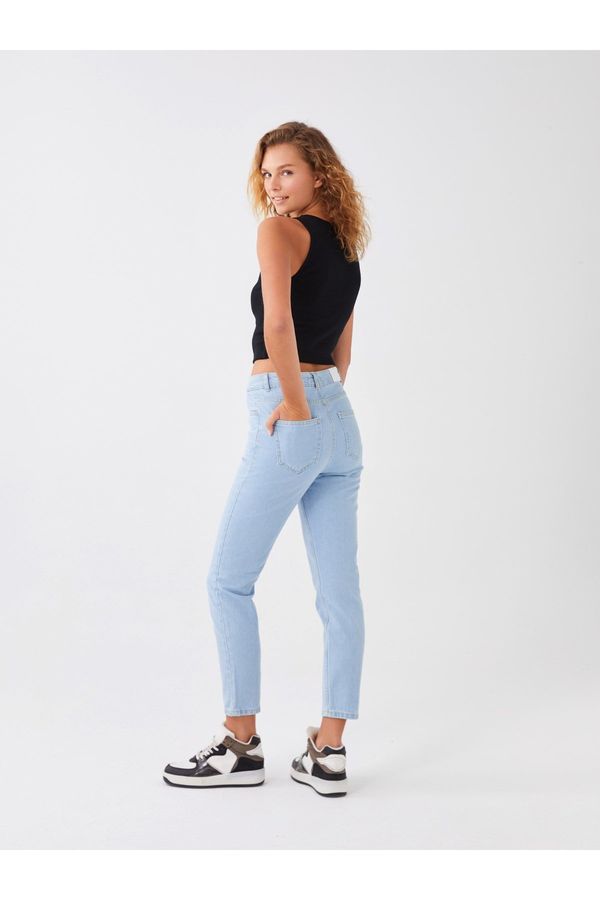 LC Waikiki LC Waikiki High Waist Mom Fit Ankle-Length Women's Jeans