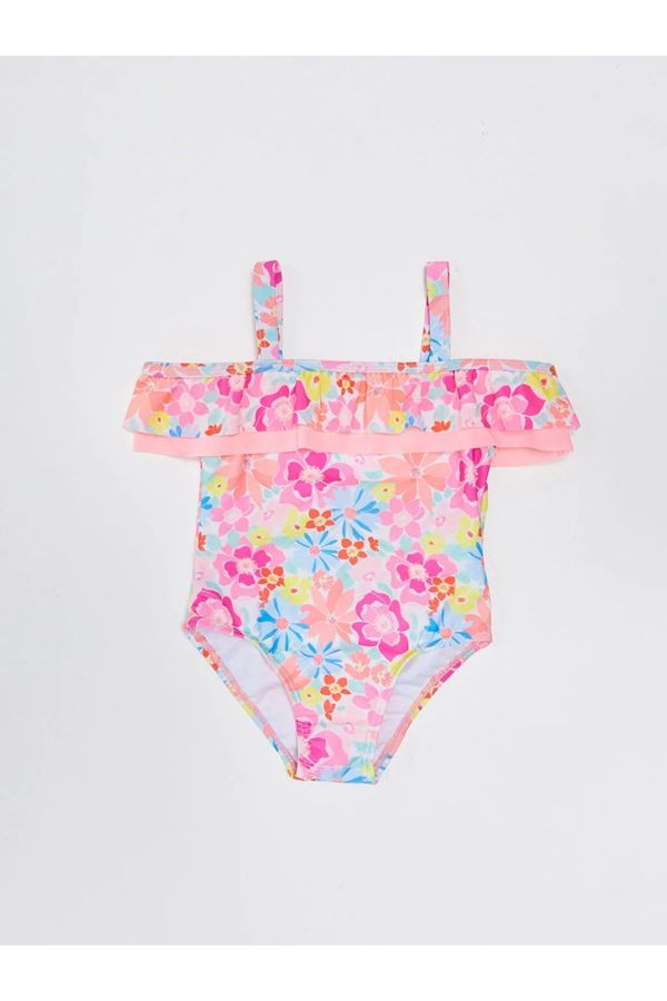 LC Waikiki LC Waikiki Lcw Baby Strapless Printed Swimwear for Baby Girl